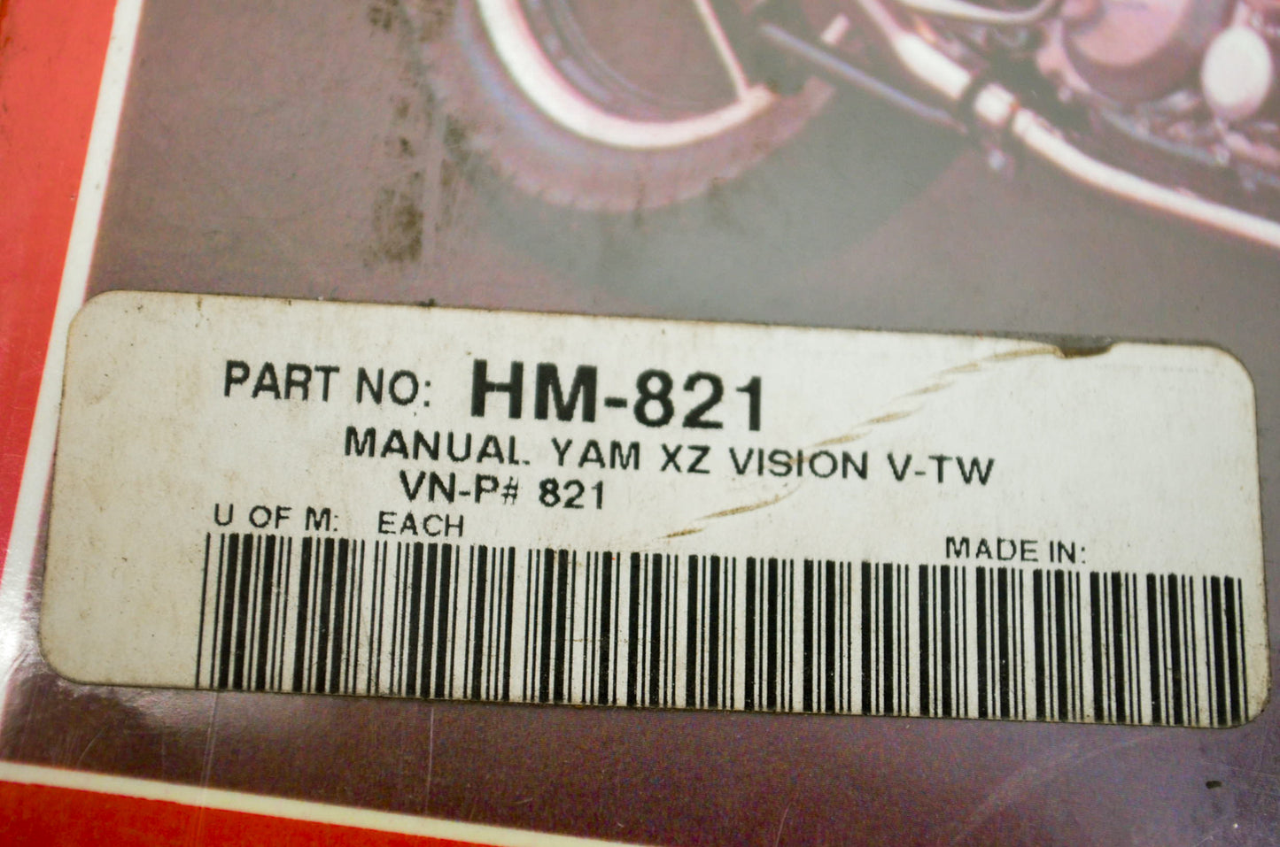 Haynes HM-821 Service Manual NOS