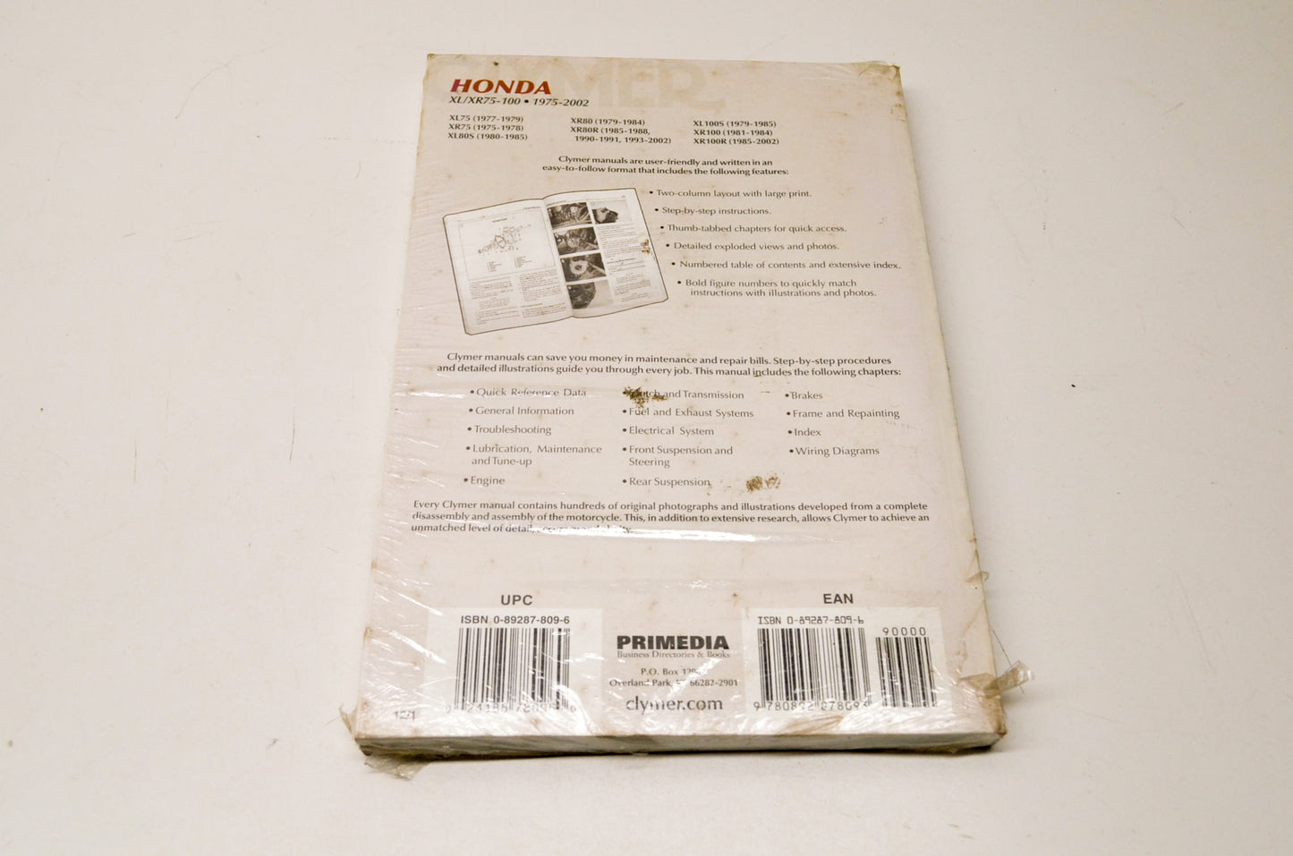 Clymer M312-12 Service Manual NOS