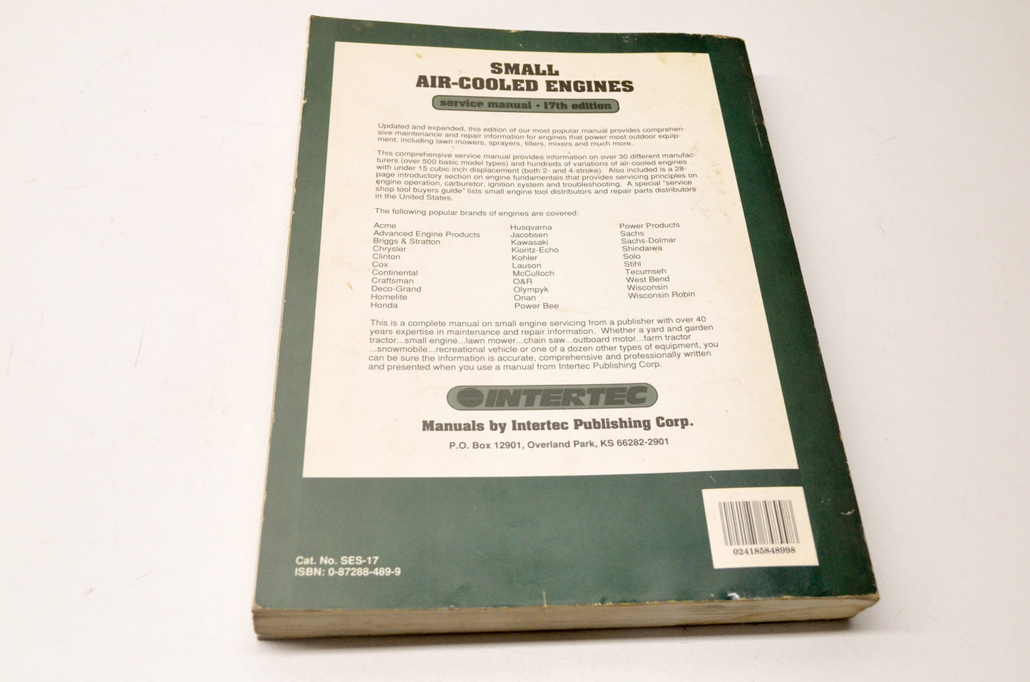 Intertec SES-17 Service Manual