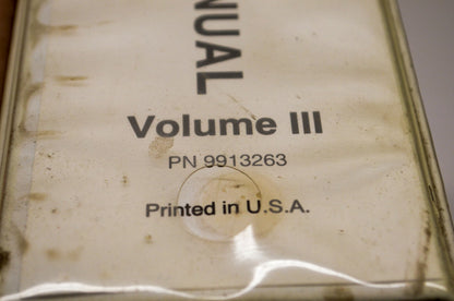 OEM Polaris 9913263 M.R.M. Vol. 3 Service Manual 96-98 Snow