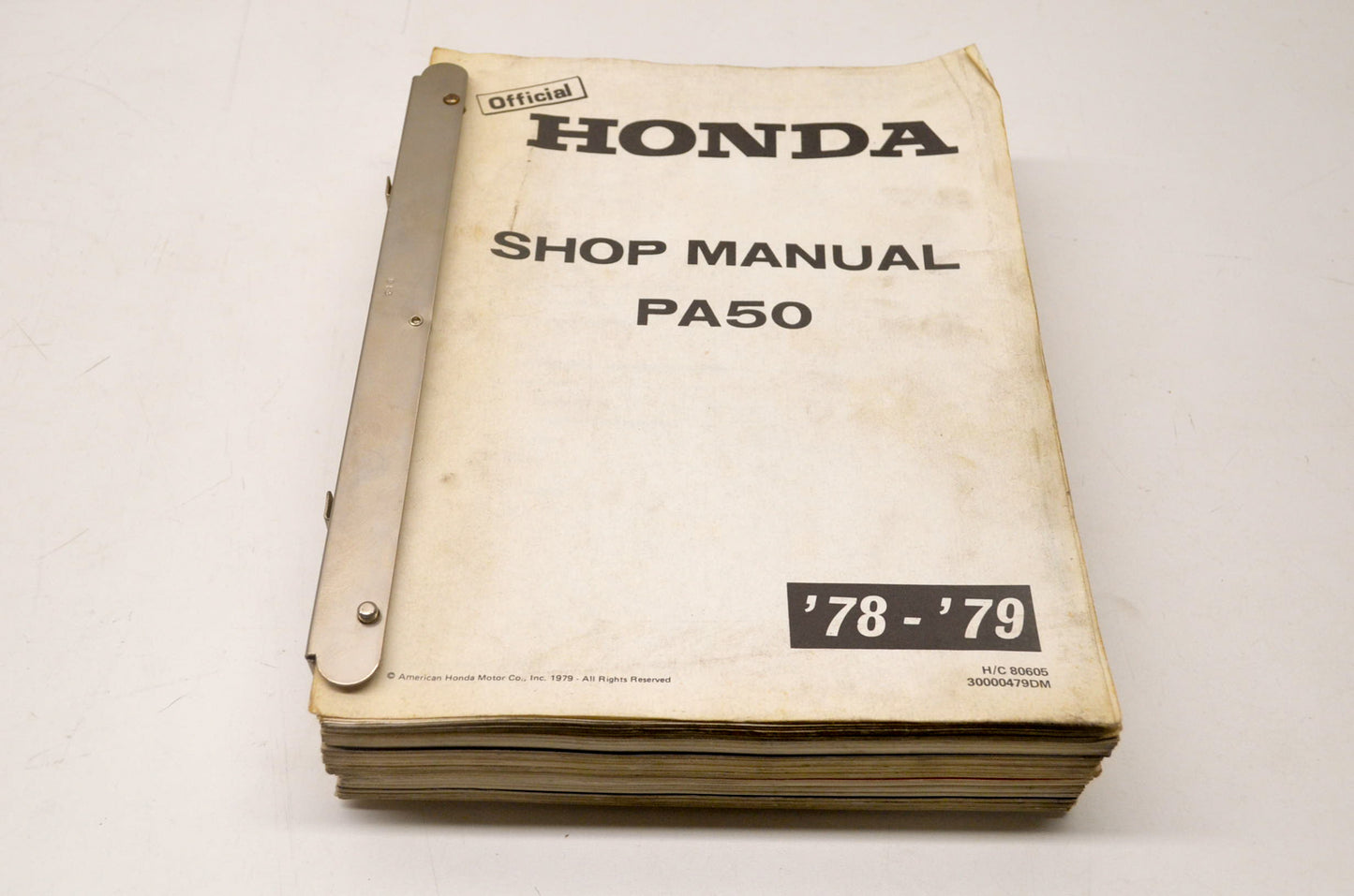 OEM Honda H/C 80605 Service Manual