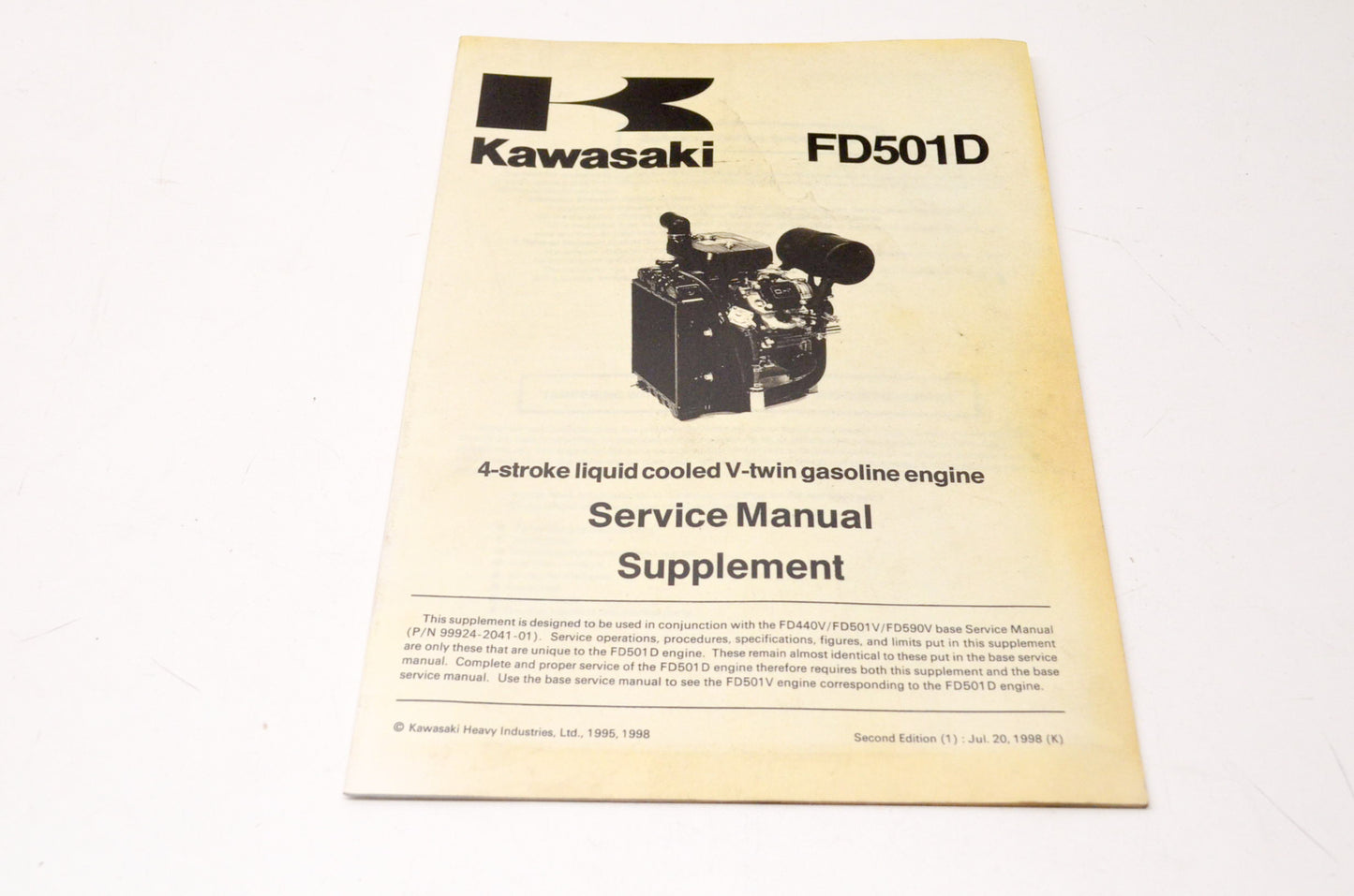 OEM Kawasaki 99924-2043-52 Service Manual