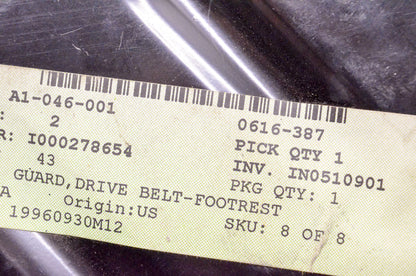 OEM Arctic Cat 0616-387 Footrest Drive Belt Guard NOS