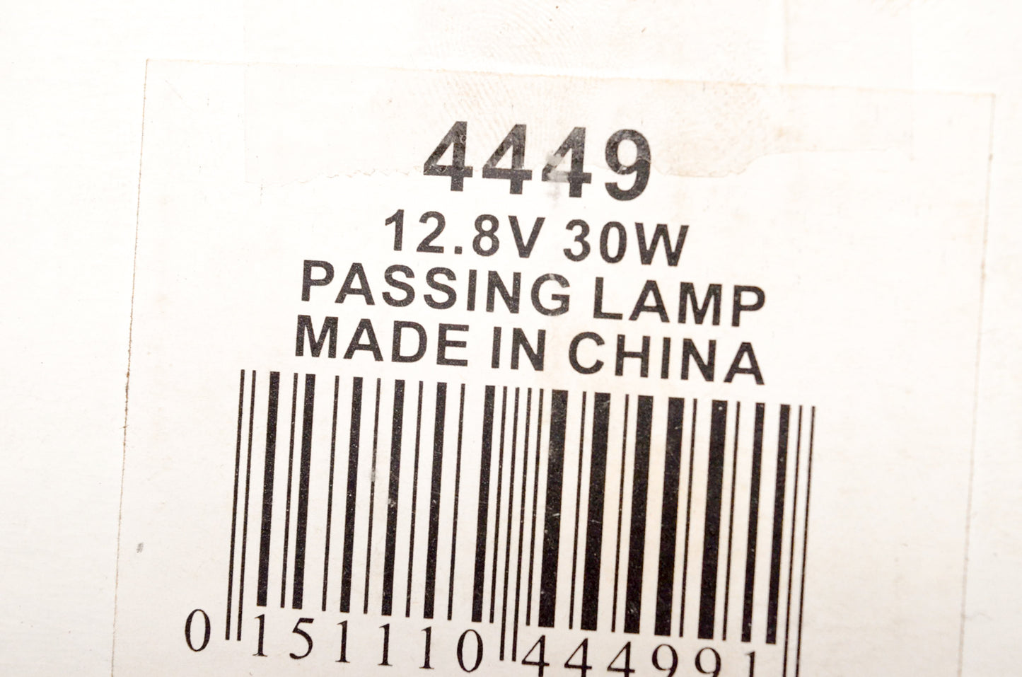 CandlePower 4449 Sealed Beam Passing Lamp 12.8v 30w NOS
