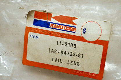 OEM Yamaha 1A8-84733-61 Taillight Lens NOS