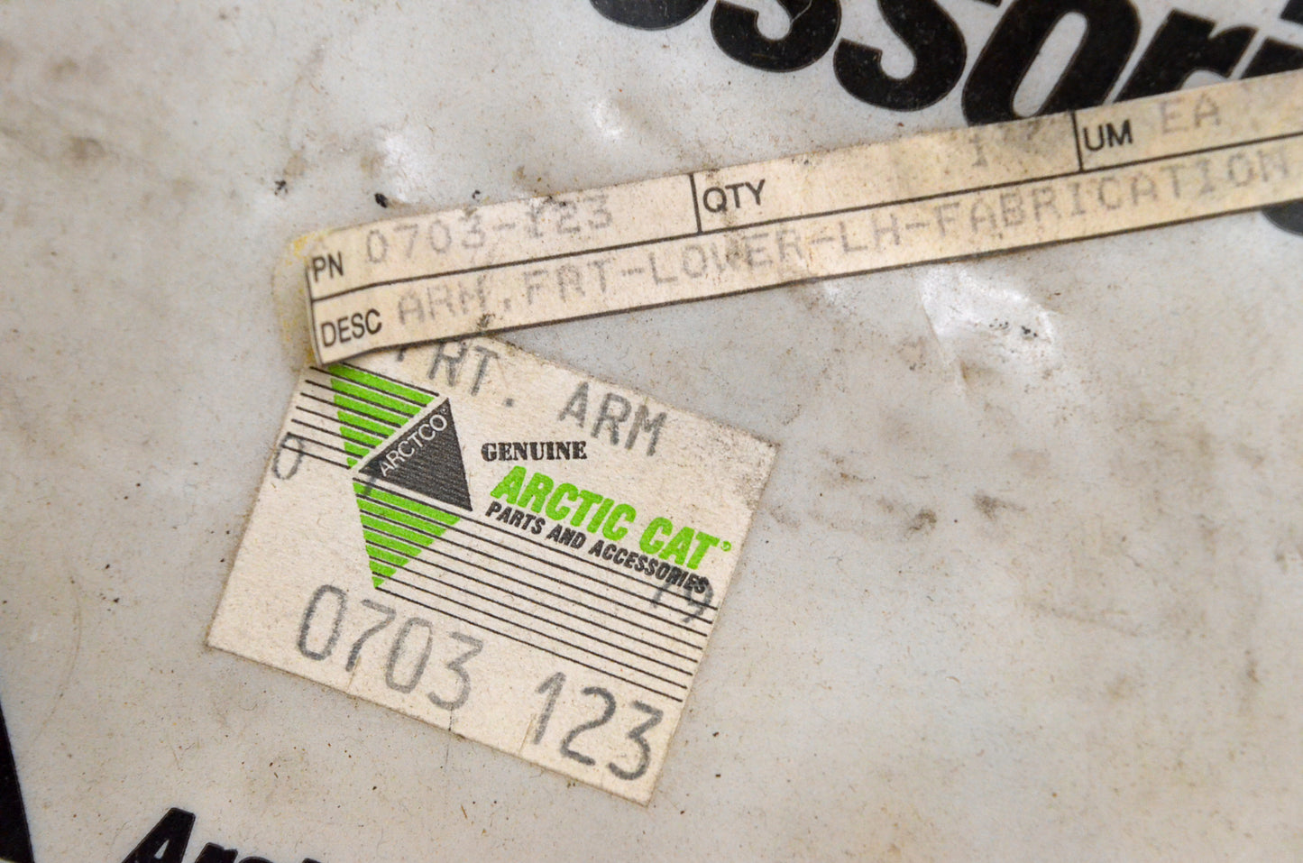 OEM Arctic Cat 0703-123 Front Lower Left Hand Arm NOS