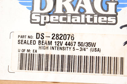 Drag Specialties DS-282076 5 3/4" 12V 50/35W Sealed Beam Headlight NOS