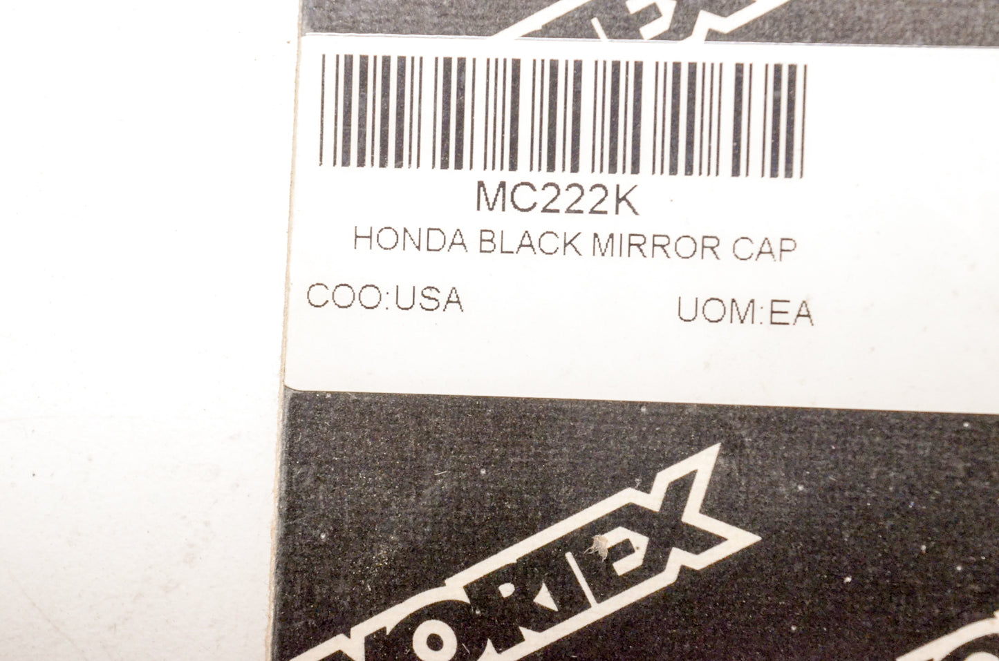 Vortex MC222K, 574170 Black Mirror Cap Kit NOS