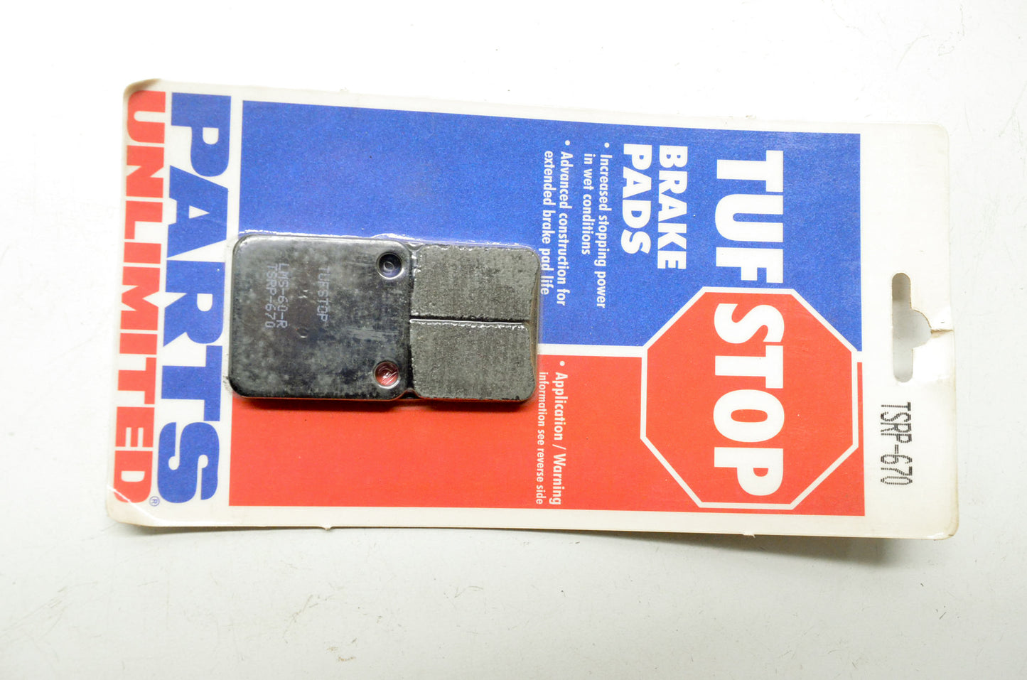PartsUnlimited TSRP-670 Tuf Stop Brake Pad Kit NOS