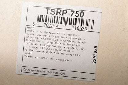 PartsUnlimited TSRP-750 Tuf Stop Brake Pad Kit NOS