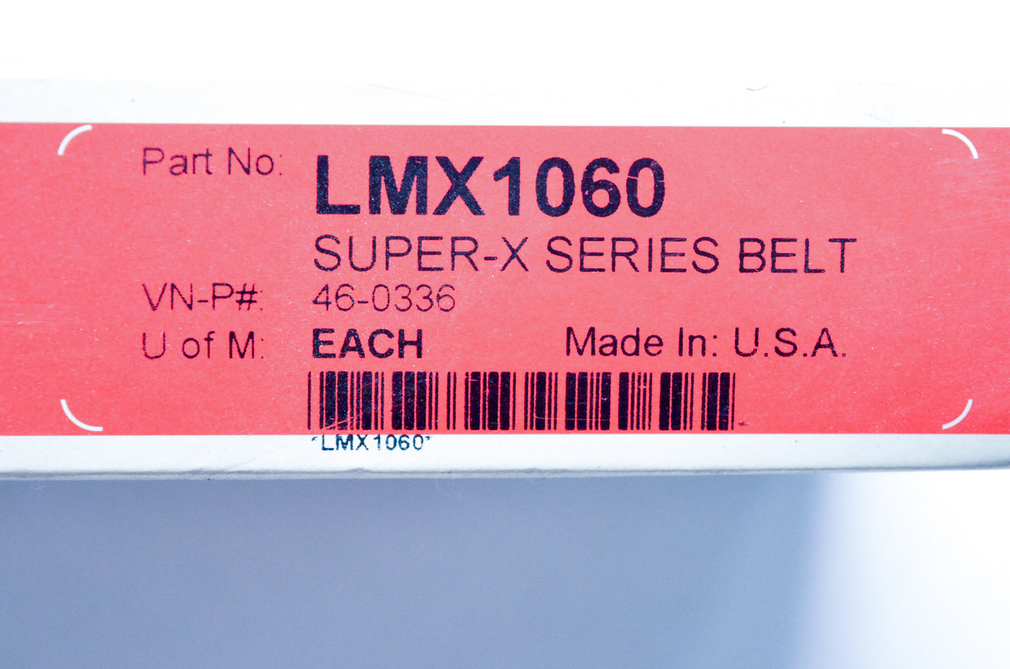 PartsUnlimited LMX1060 Super-X Series Belt NOS