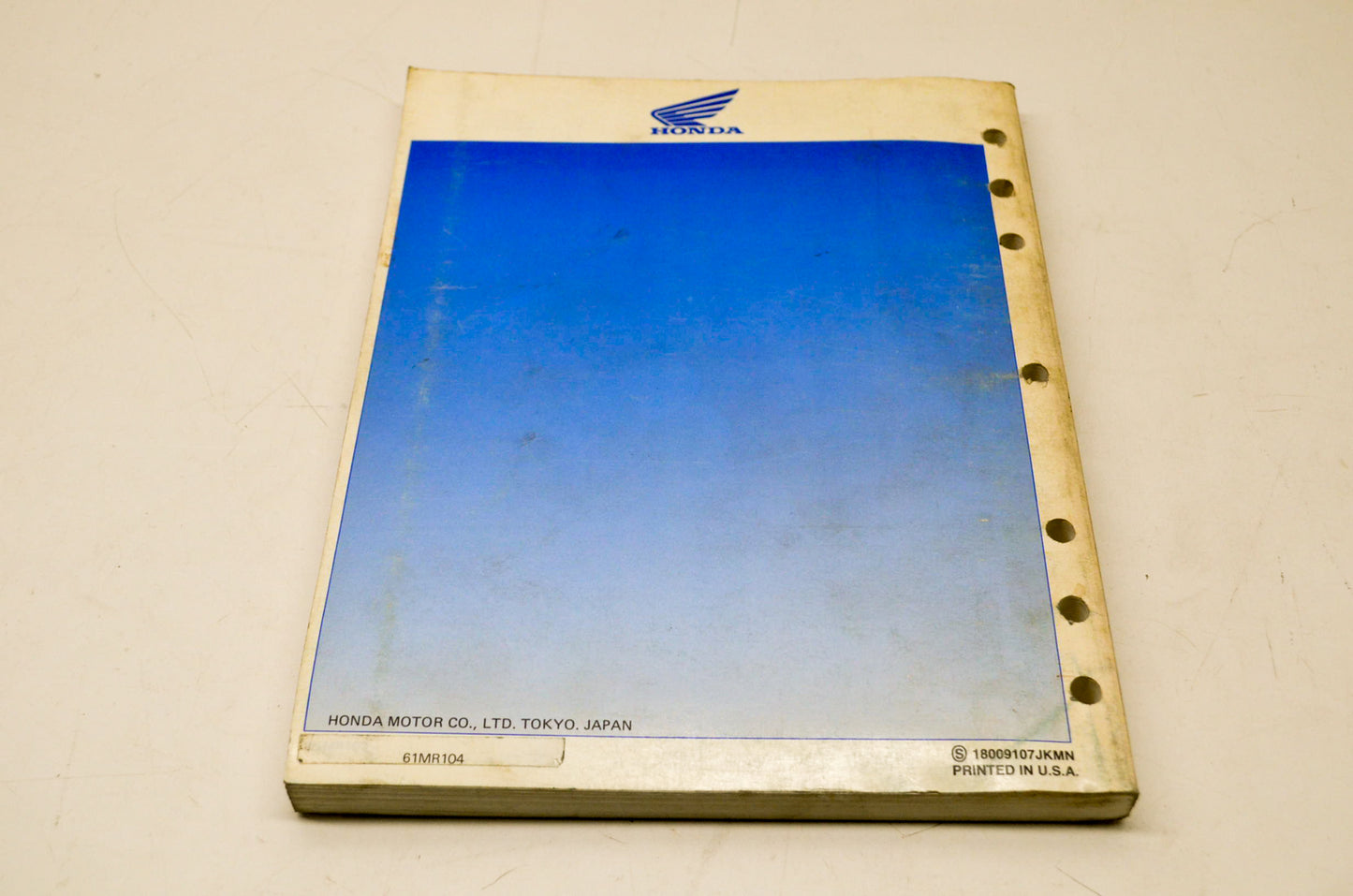 OEM Honda 61MR104 Service Manual