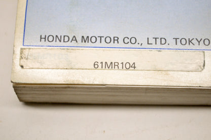 OEM Honda 61MR104 Service Manual
