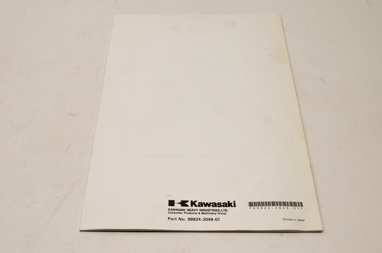 OEM Kawasaki 99924-2049-01 Service Manual