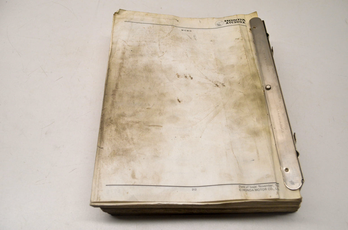 OEM Honda 6196800 Service Manual