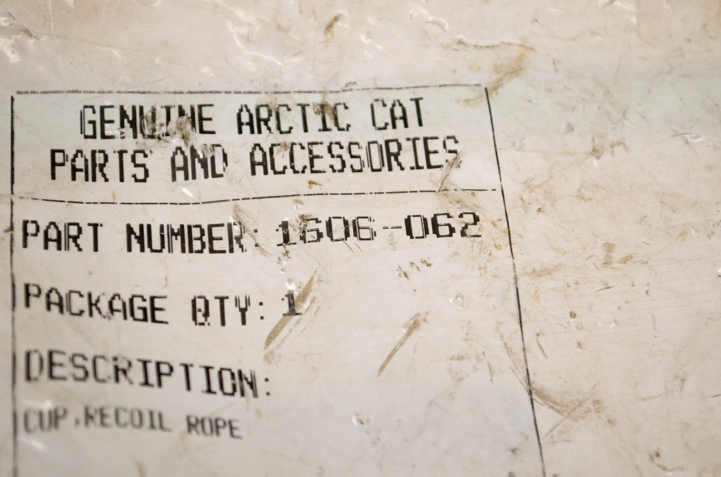 OEM Arctic Cat 1606-062 Recoil Rope Cup NOS
