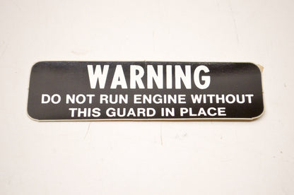 OEM Arctic Cat 0211-118 Warning Decal NOS