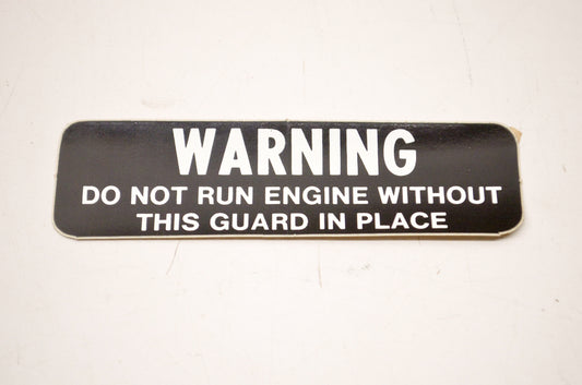OEM Arctic Cat 0211-118 Warning Decal NOS