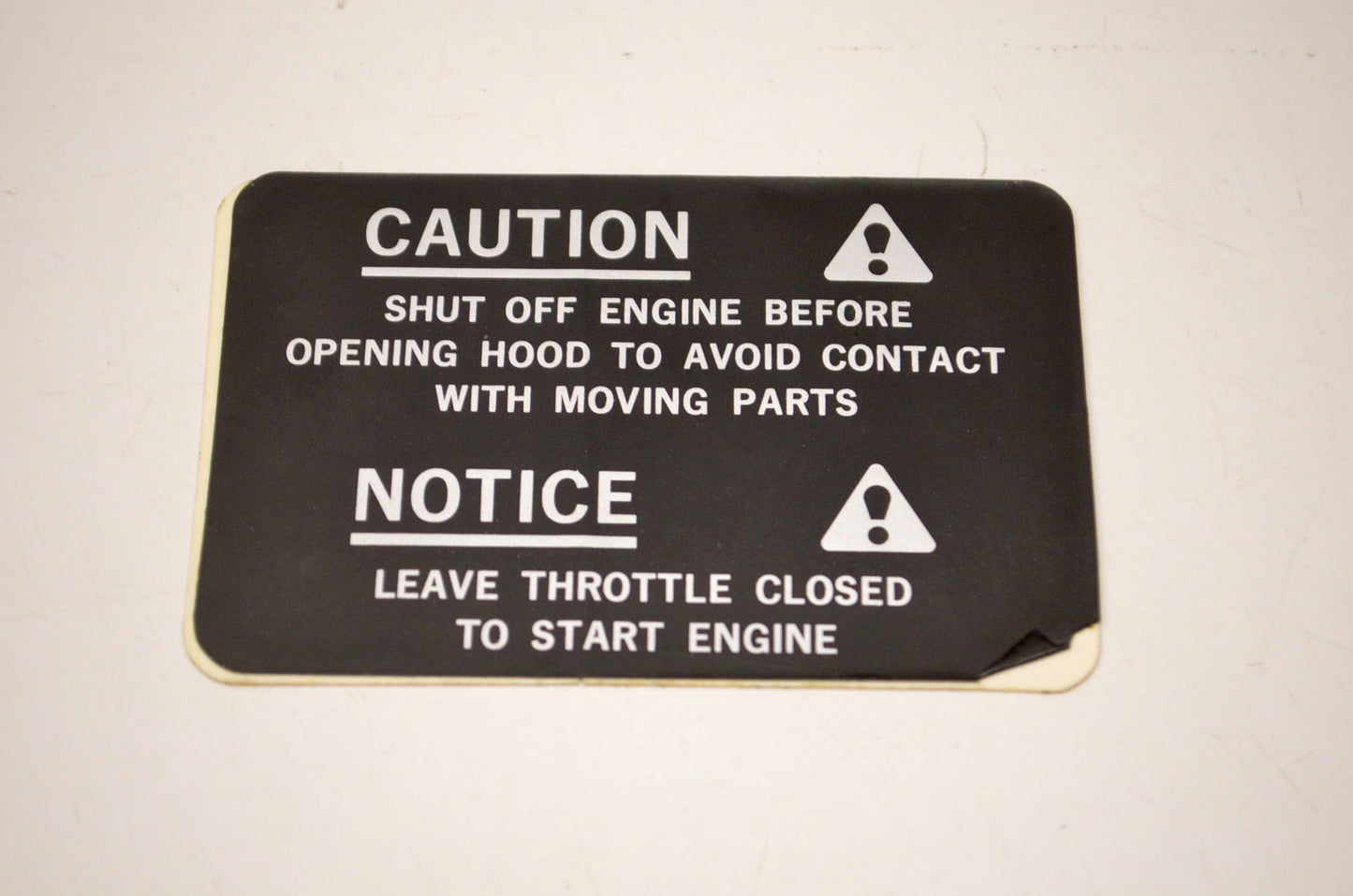 OEM Arctic Cat 0211-298 Warning Decal NOS