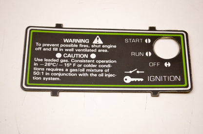 OEM Arctic Cat 0611-364 Dash Decal NOS