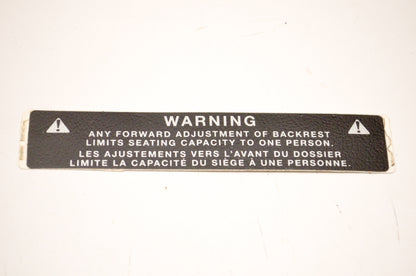 OEM Arctic Cat 1611-202 Warning Decal NOS