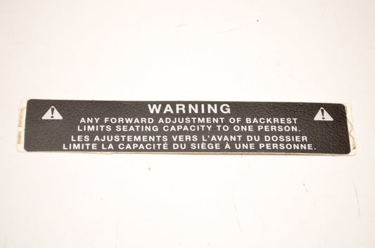 OEM Arctic Cat 1611-202 Warning Decal NOS