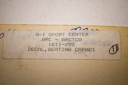 OEM Arctic Cat 1611-202 Warning Decal NOS