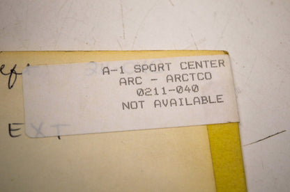 OEM Arctic Cat 0211-040 Decal NOS