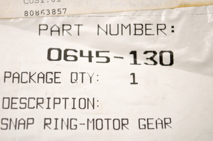 New OEM Arctic Cat 0645-130 Snap Ring NOS