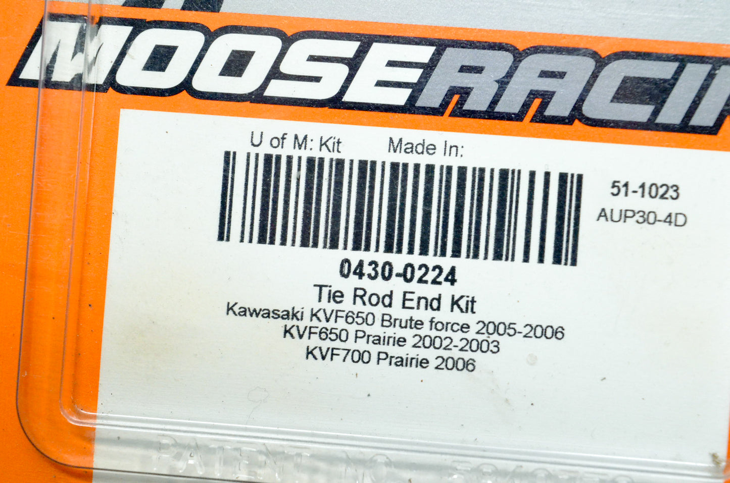MooseRacing 0430-0224 Tie Rod End Kit NOS