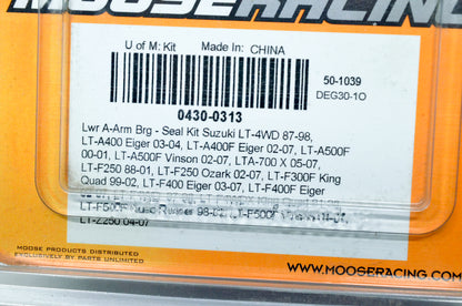 MooseRacing 0430-0313 Lower A-Arm Bearing Seal Kit NOS