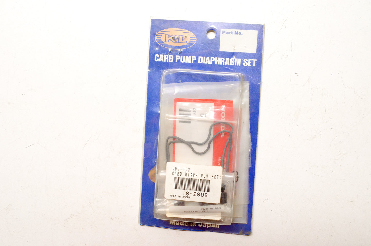 K&L 18-2808 Carb Pump Diaphragm Kit NOS