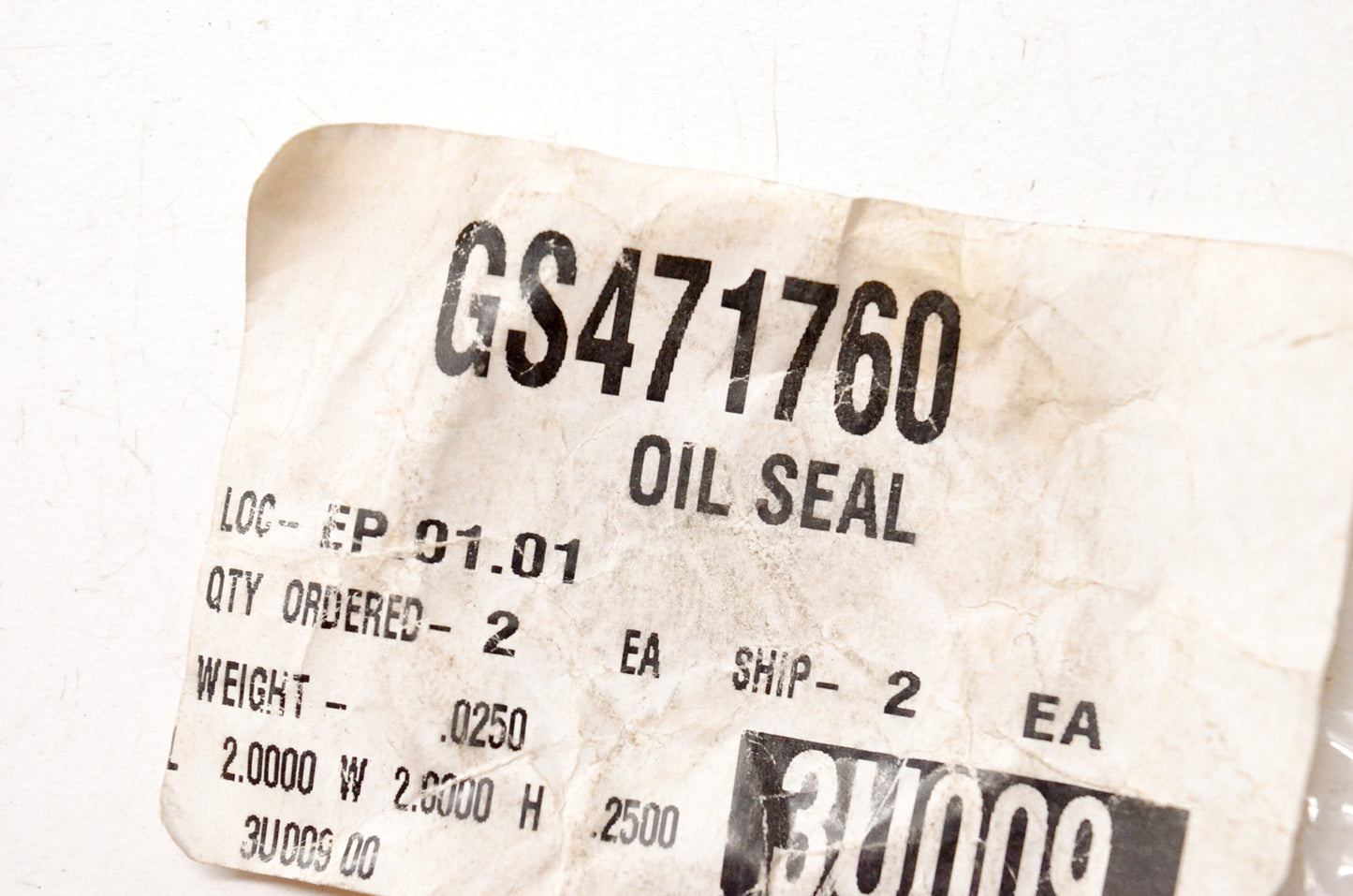National GS471760, 471760 Oil Seal NOS