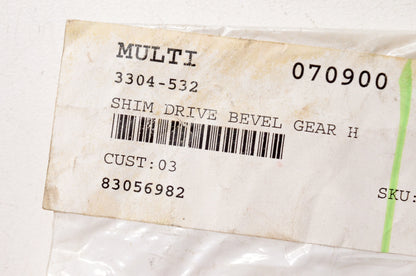 Arctic Cat 3304-532 Drive Bevel Gear H Shim NOS