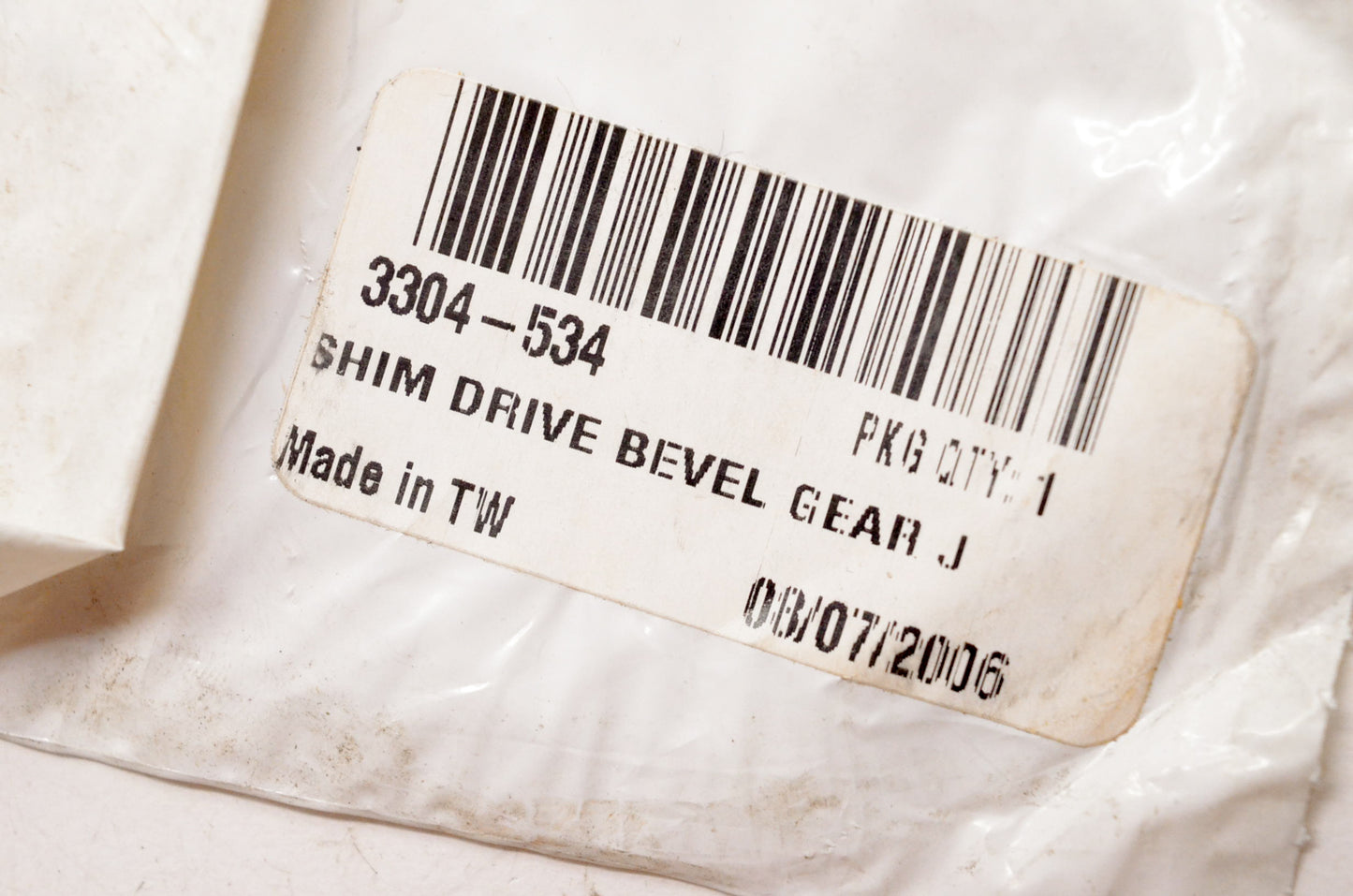 Arctic Cat 3304-534 Drive Bevel Gear J Shim NOS