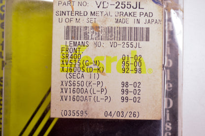 Vesrah VD-255JL: Brake Pad Kit NOS