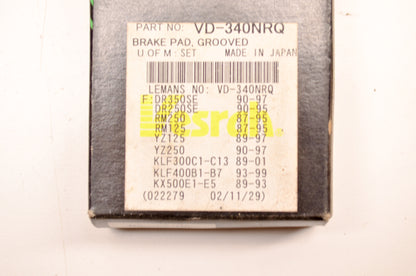 Vesrah Vd-340Nrq Brake Pad Kit NOS
