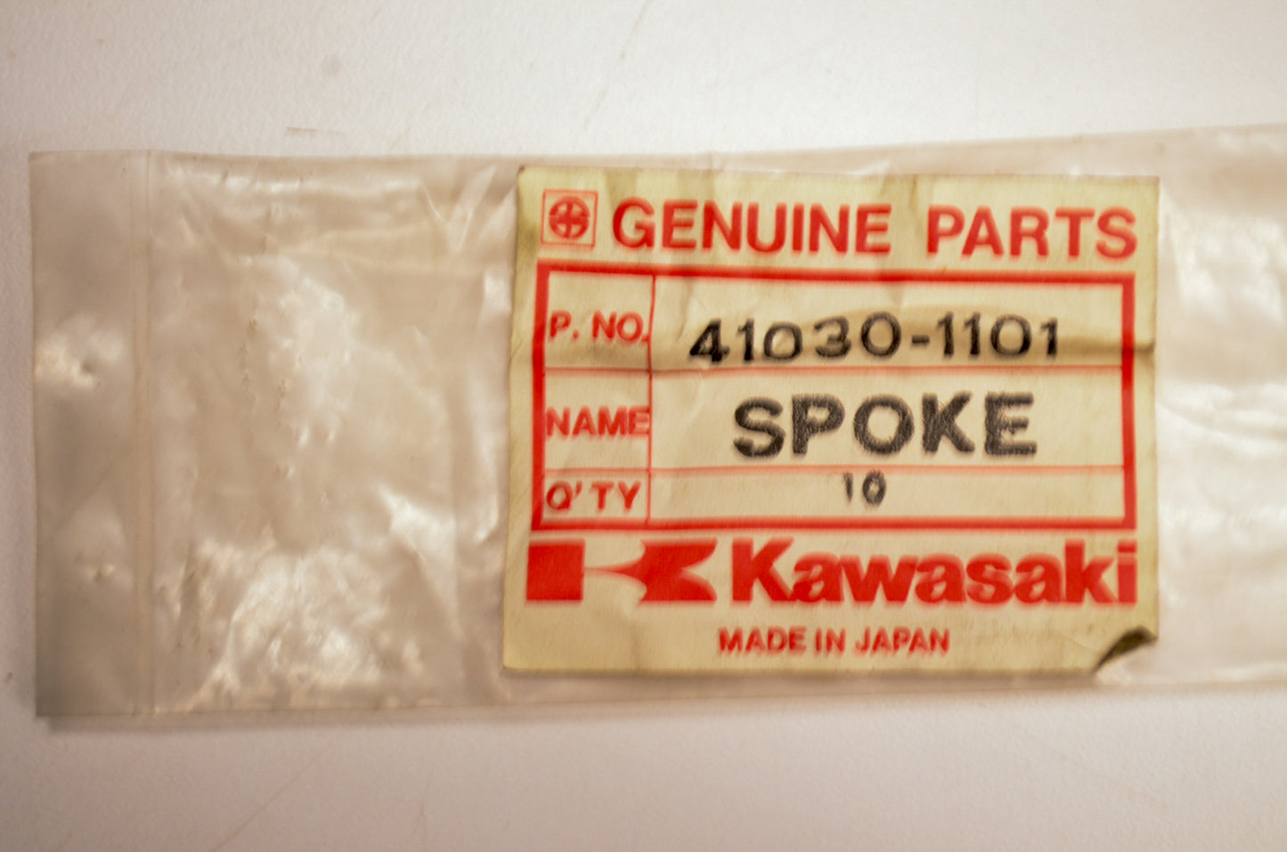 Oem Kawasaki 41030-1101 Outer Spoke Qty 2 Nos