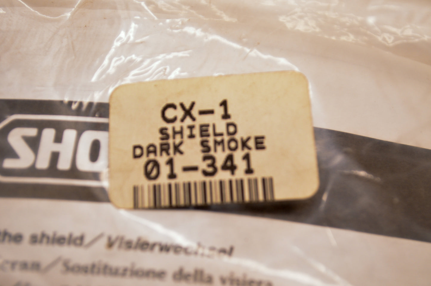 Shoei Cx-1 Helmet Shield Nos