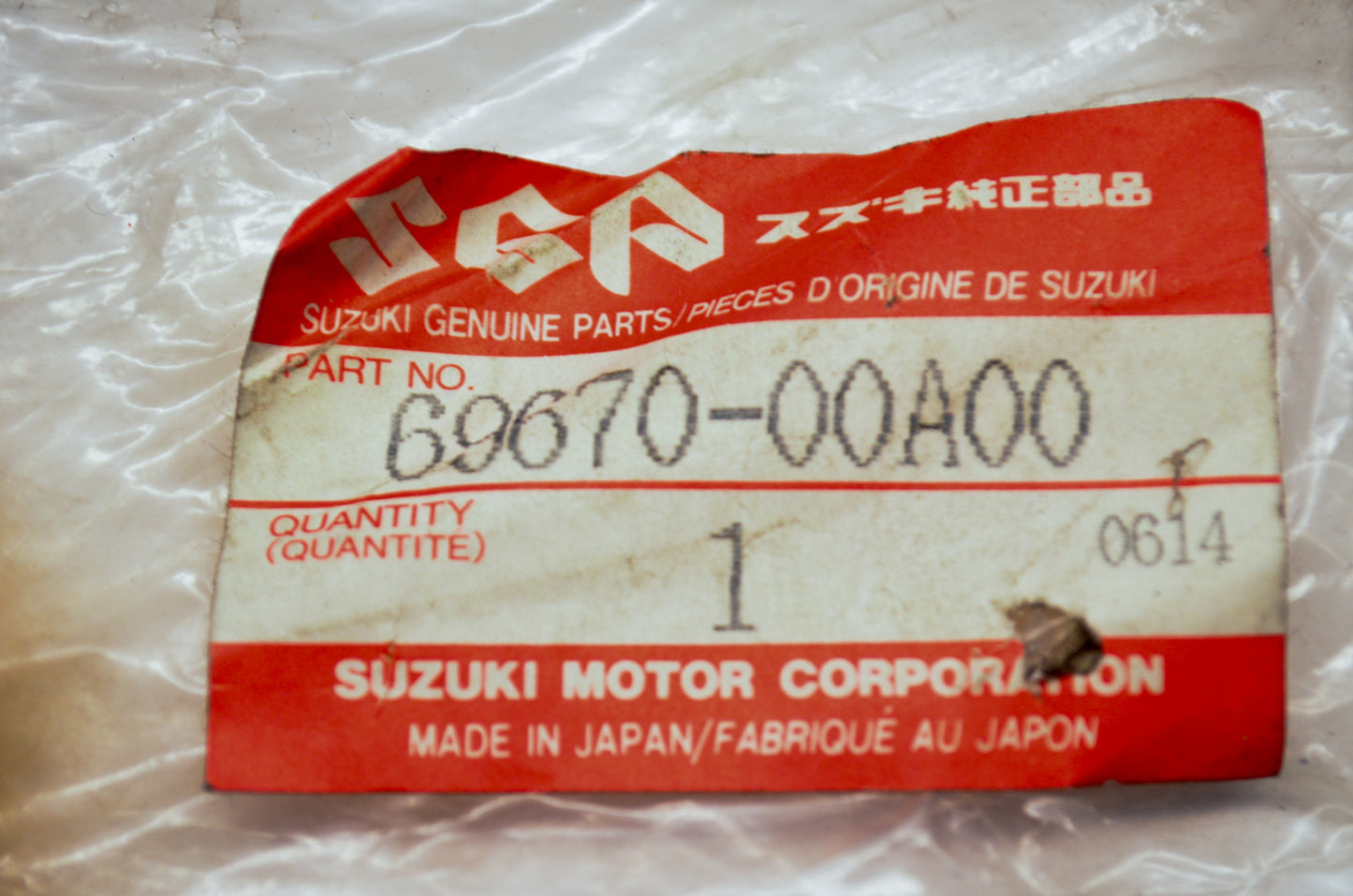 Oem Suzuki 69670-00A00 Master Cylinder push Rod Nos