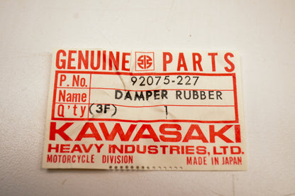 Oem Kawasaki 92075-227 Rubber Damper Nos