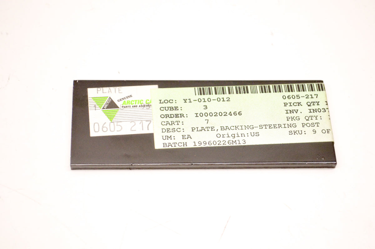 OEM Arctic Cat 0605-217 Steering Post Backing Plate NOS