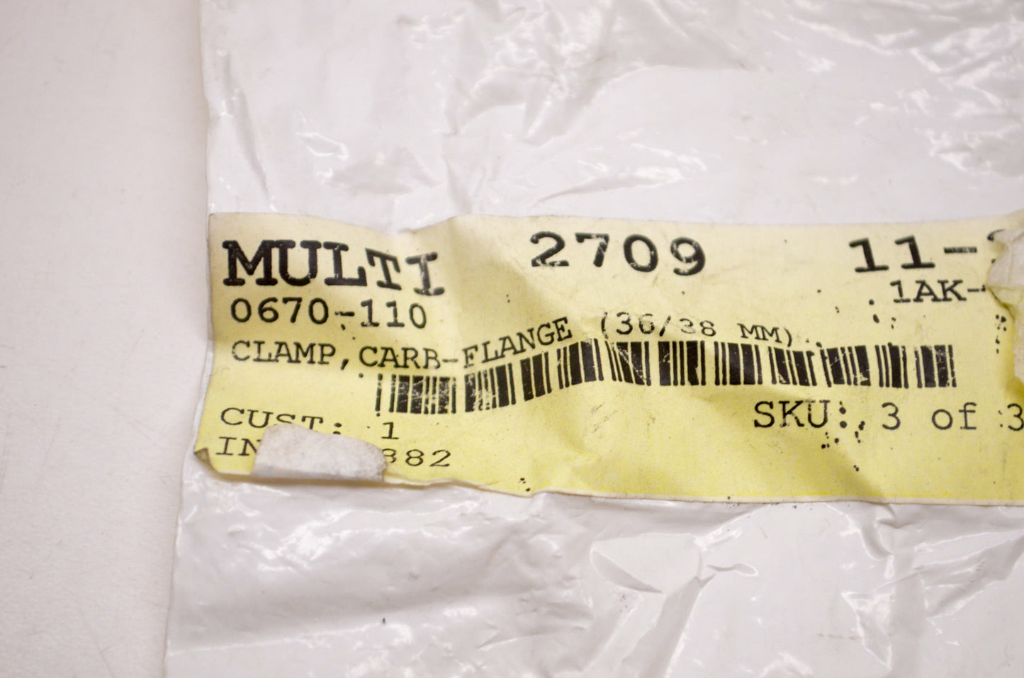 OEM Arctic Cat 0670-110 Carb Flange Clamp NOS