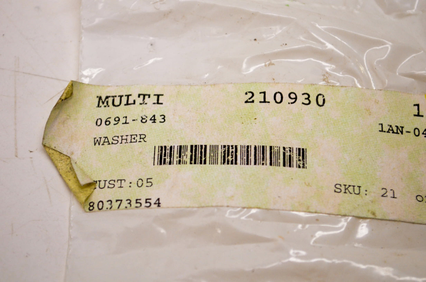 OEM Arctic Cat 0691-843 Washer NOS