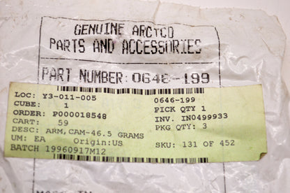 OEM Arctic Cat 0646-199 Cam Arm 46.5 Grams NOS