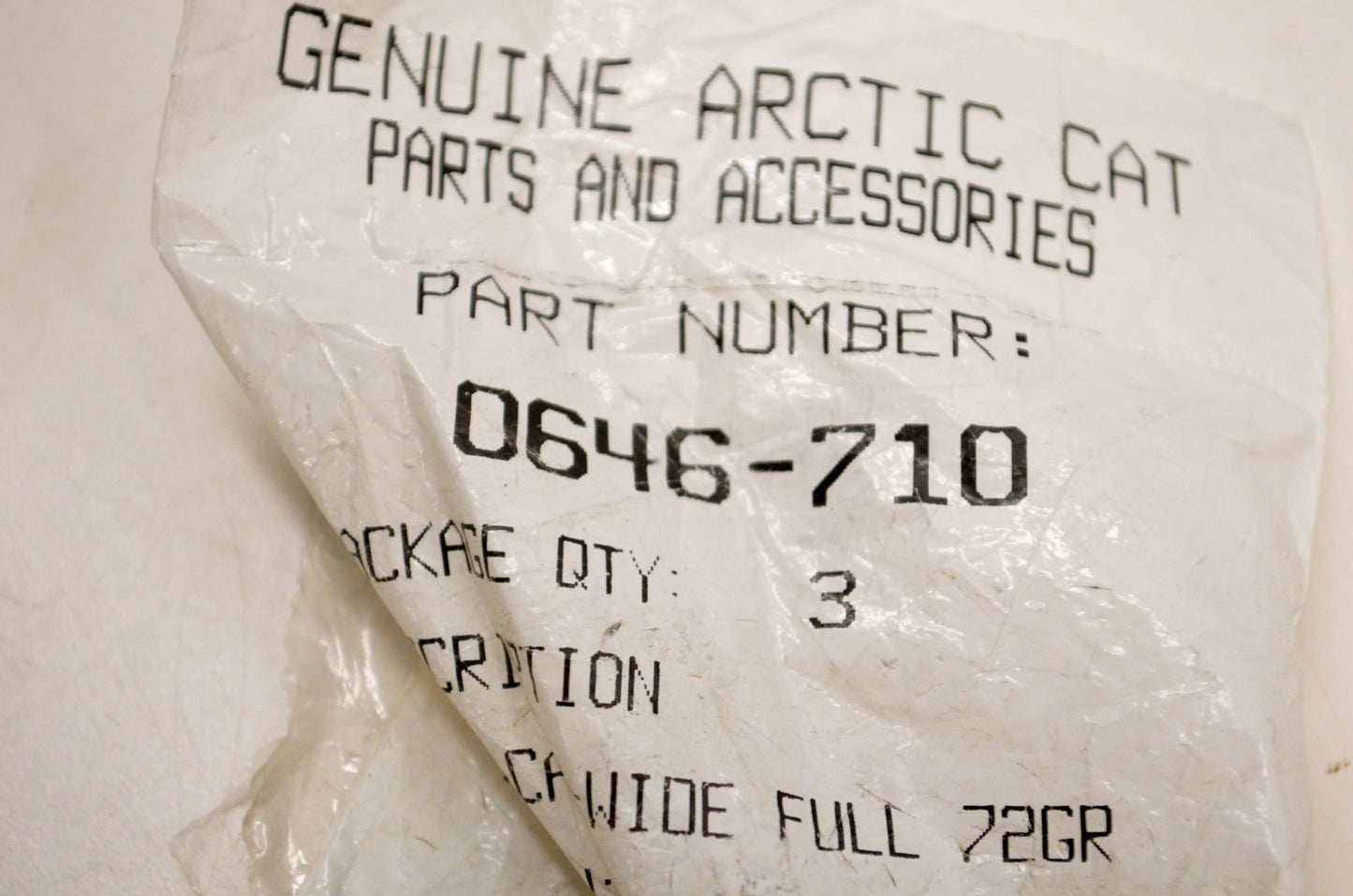 OEM Arctic Cat 0646-710 Cam Arm 72 Grams Qty 3 NOS