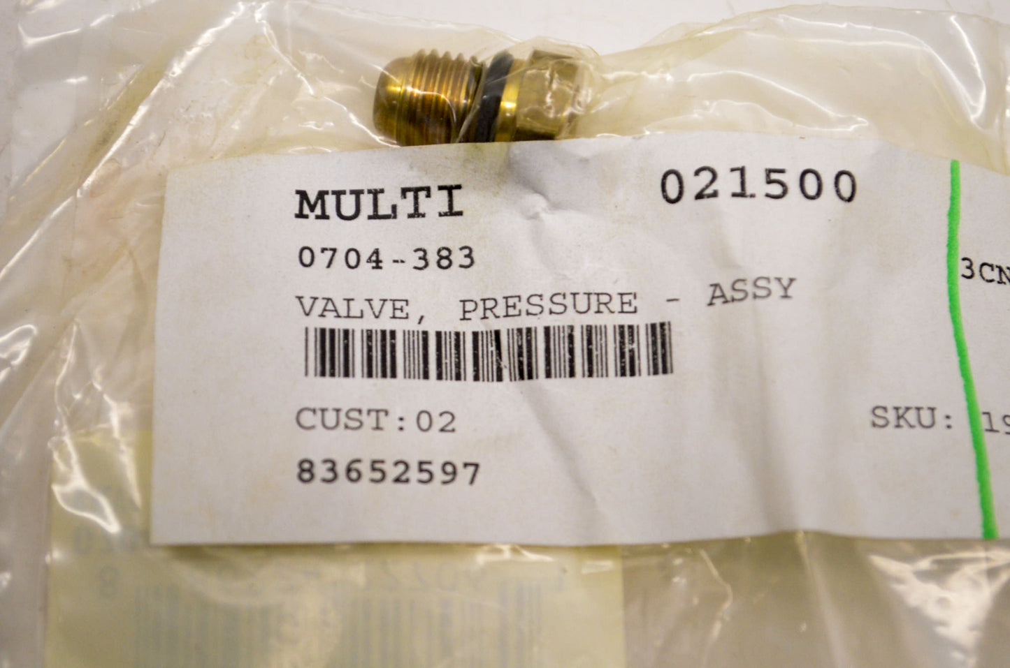 OEM Polaris 0724-383 Pressure Valve NOS