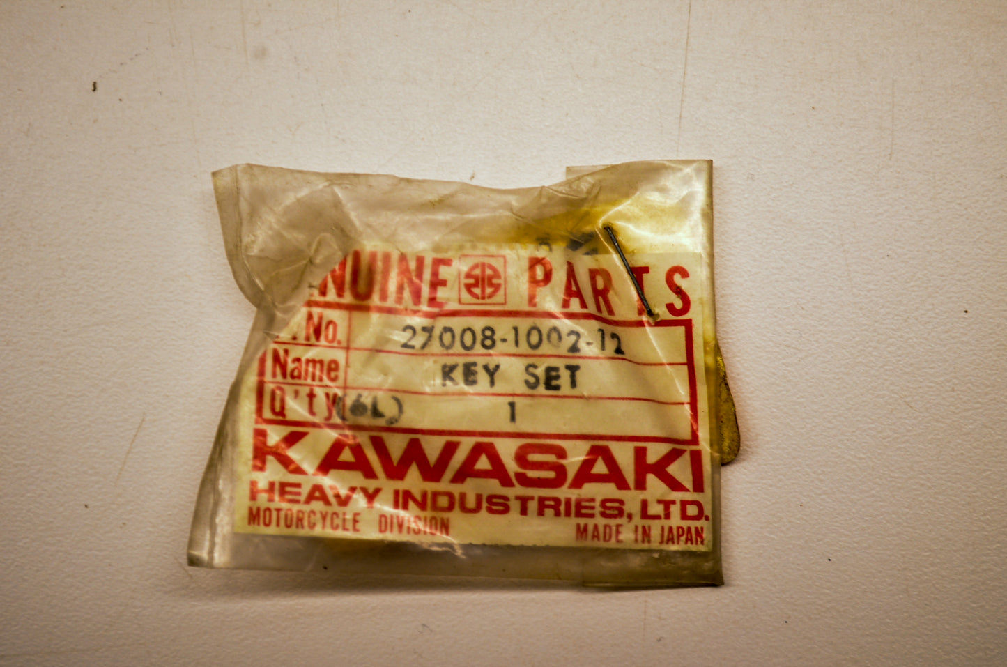 OEM Kawasaki 27008-1002-12 Key NOS