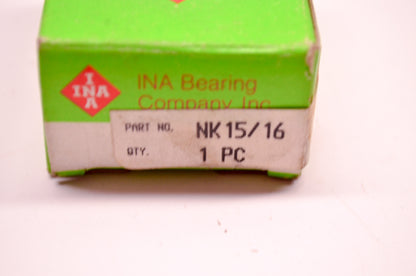 Ina Bearing Company NK15/16 Needle Bearing NOS