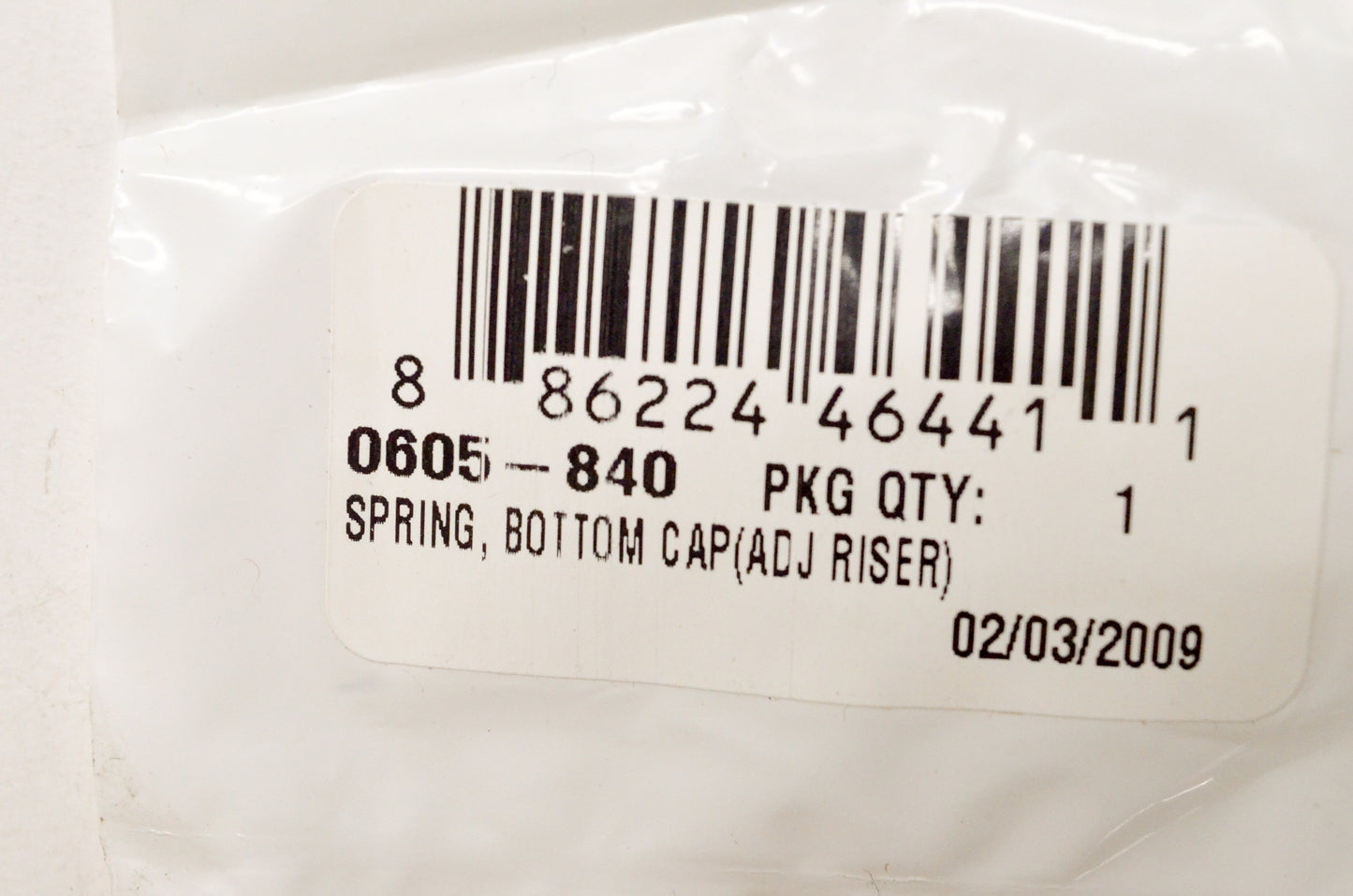 OEM Arctic Cat 0605-840 Bottom Cap Spring NOS